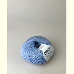 Onion Garn - No.4 Organic Wool + Nettles - uld/n�ldefiber garn - Chambrey Bl� 842 - 50g