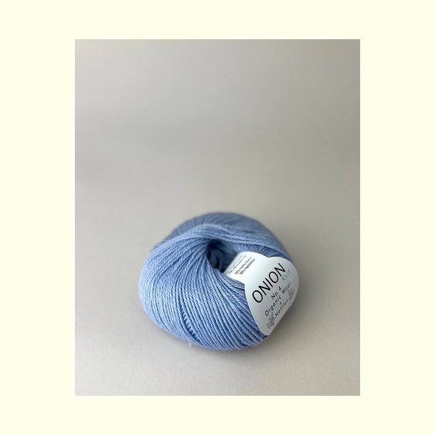 Onion Garn - No.4 Organic Wool + Nettles - uld/n�ldefiber garn - Chambrey Bl� 842 - 50g