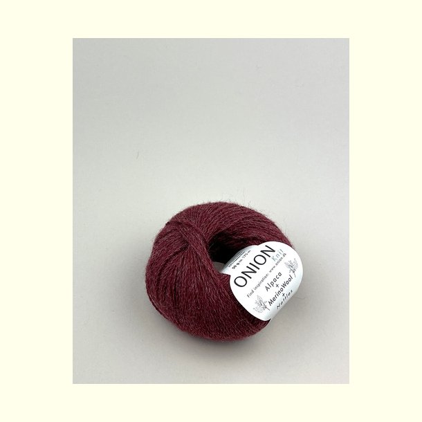 Onion Garn - Alpaca + Merino + Nettles - Vinr�d (1217) - 50g