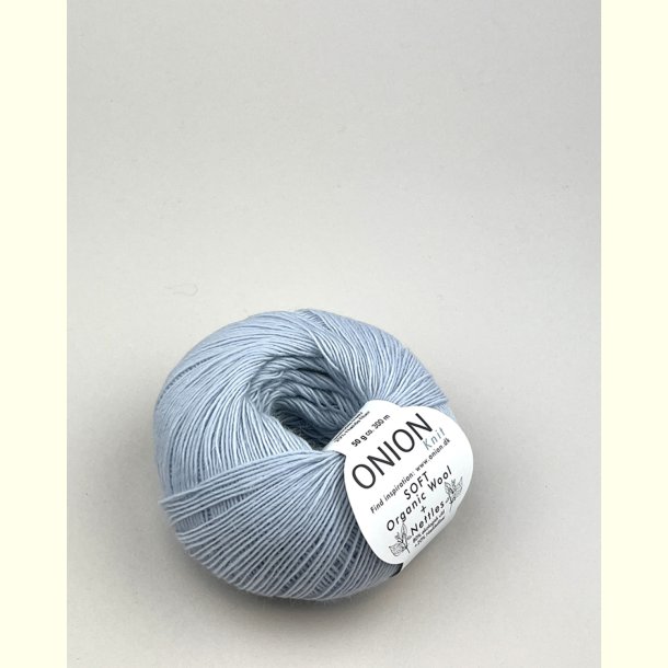Onion Garn - SOFT Organic Wool + Nettles - uld/n�ldefiber garn - Lys Gr� 1506 - 50g