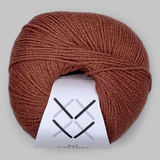 Kit Couture - Wool Cotton - Uld og bomuldsgarn - Terracotta 7829 - 50g