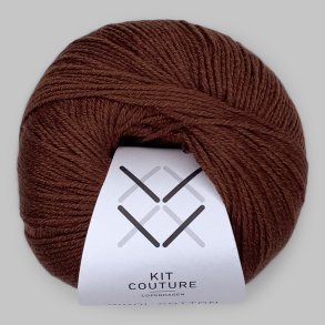 Kit Couture - Wool Cotton - Uld og bomuldsgarn - Chokolade 7830 - 50g