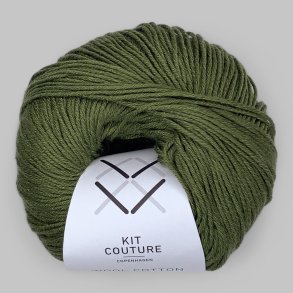 Kit Couture - Wool Cotton - Uld og bomuldsgarn - Army 7833 - 50g