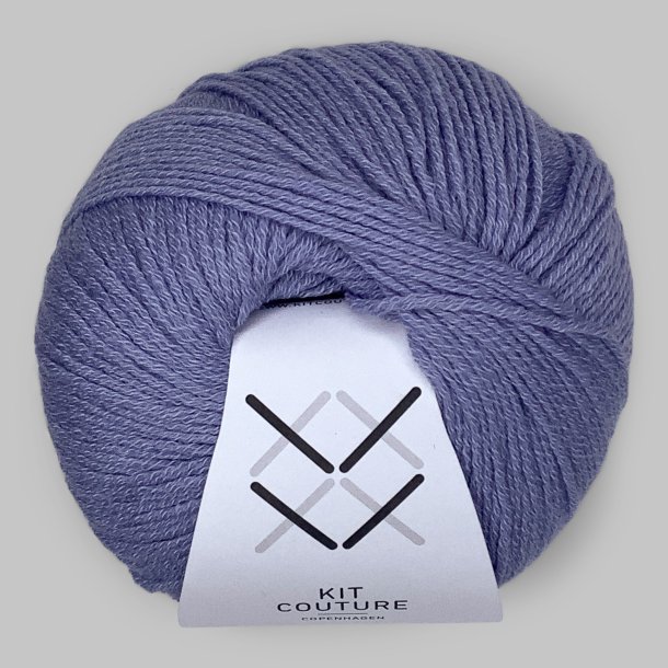 Kit Couture - Wool Cotton - Uld og bomuldsgarn - Bl�violet 7836 - 50g