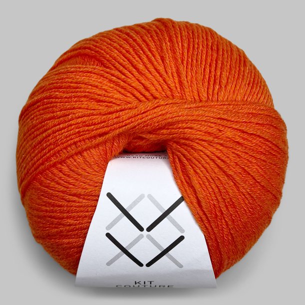 Kit Couture - Wool Cotton - Uld og bomuldsgarn - Orange 7850 - 50g