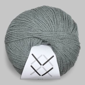 Kit Couture - Wool Cotton - Uld og bomuldsgarn - St�vet gr�n 7854 - 50g