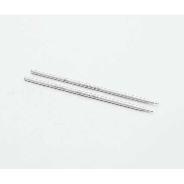 KnitPro Mindful Lace udskiftbar rundpind - Rustfrit st�l - 3,0mm
