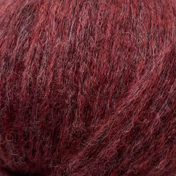 CaMaRose - Snefnug Natur - Alpaca/Merino/Bomuldsgarn - St�vet Bordeaux 7920 - 50g
