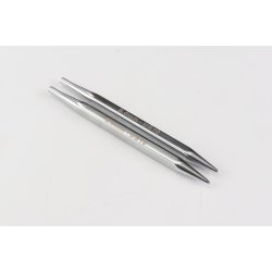 KnitPro - Nova Cubics 4-kantede udskiftbare rundpinde - Metal - 11,6cm