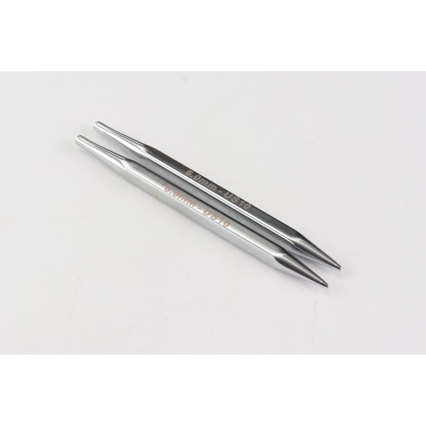 KnitPro - Nova Cubics 4-kantede udskiftbare rundpinde - Metal - 11,6cm