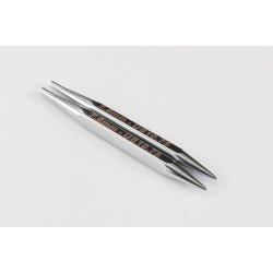 KnitPro - Nova Cubics 4-kantede udskiftbare rundpinde - Metal - 11,6cm