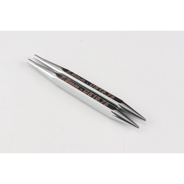 KnitPro - Nova Cubics 4-kantede udskiftbare rundpinde - Metal - 11,6cm