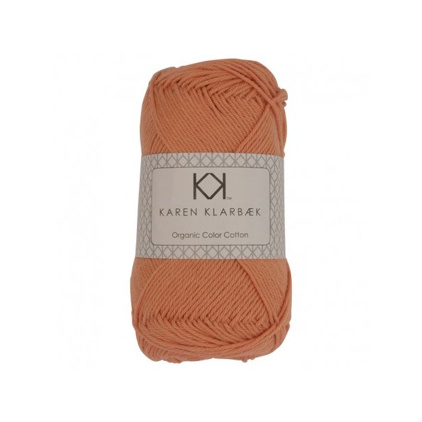 Karen Klarbk - 8/4 kologisk bomuldsgarn - Apricot 0036 - 50g