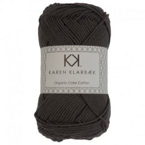 Karen Klarbk - 8/4 kologisk bomuldsgarn - Charcoal 0027 - 50g