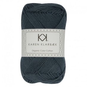 Karen Klarbk - 8/4 kologisk bomuldsgarn - Dark Marine 0048 - 50g