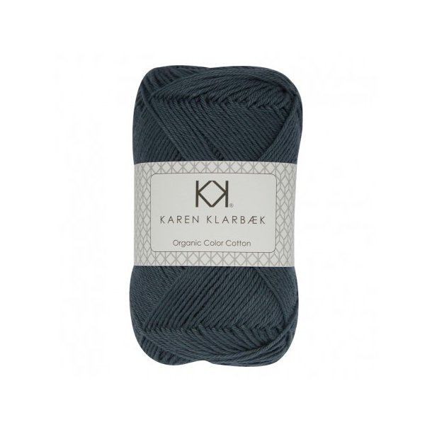 Karen Klarbk - 8/4 kologisk bomuldsgarn - Dark Marine 0048 - 50g