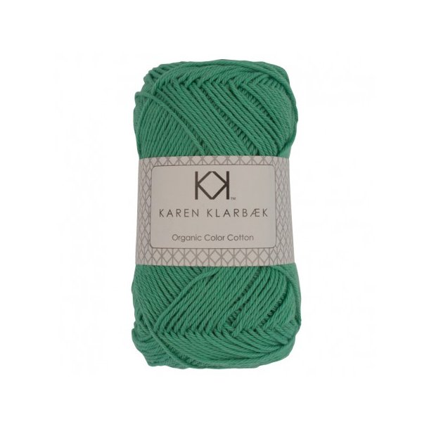 Karen Klarbk - 8/4 kologisk bomuldsgarn - Dark Mint 0016 - 50g