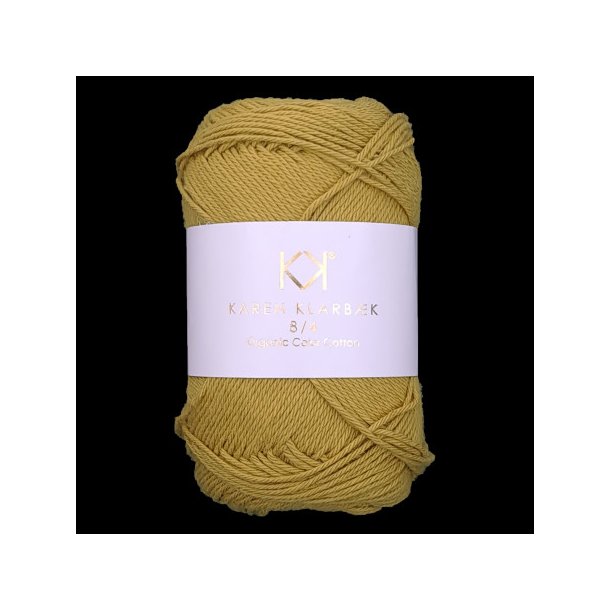 Karen Klarbk - 8/4 kologisk bomuldsgarn - Dark Warm Curry 0089 - 50g