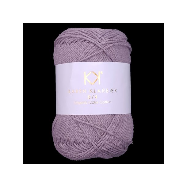 Karen Klarbk - 8/4 kologisk bomuldsgarn - Light Maroon 0091 - 50g