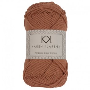 Karen Klarbk - 8/4 kologisk bomuldsgarn - Light Nutbrown 0037 - 50g