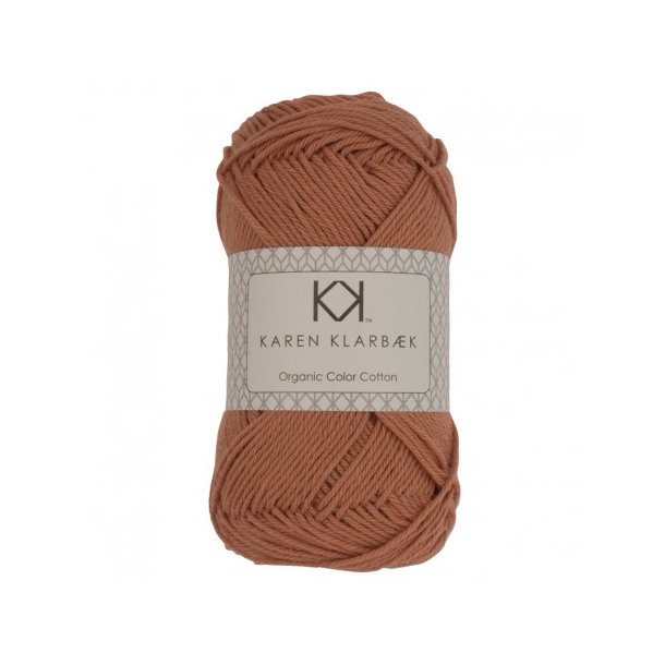 Karen Klarbk - 8/4 kologisk bomuldsgarn - Light Nutbrown 0037 - 50g