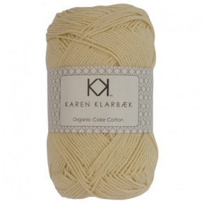 Karen Klarbk - 8/4 kologisk bomuldsgarn - Light Yellow 0038 - 50g