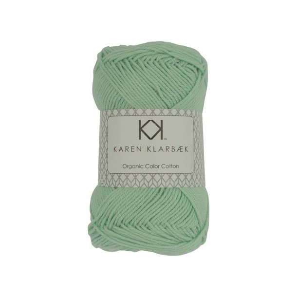 Karen Klarbk - 8/4 kologisk bomuldsgarn - Mint Green 0013 - 50g