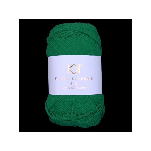 Karen Klarbk - 8/8 kologisk Bomuldsgarn - Jolly Green 1035 - 50g 
