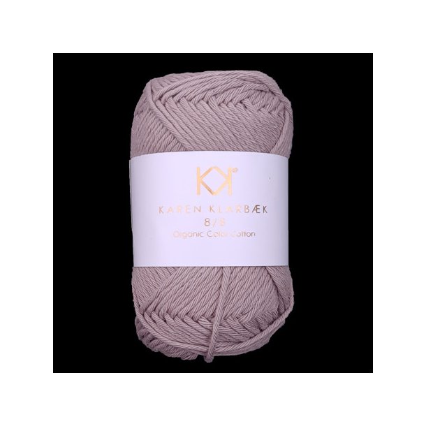 Karen Klarbk - 8/8 kologisk Bomuldsgarn - Latte 1034 - 50g 