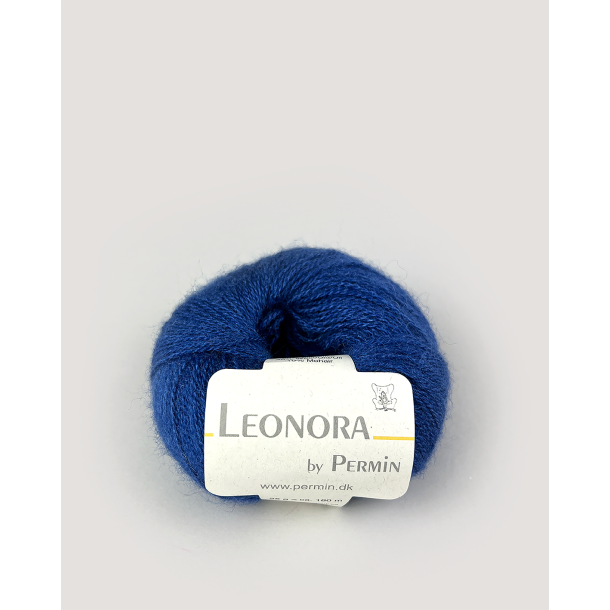 Permin - Leonora - silke/uld/mohair garn - Royal Blue (08) - 25g