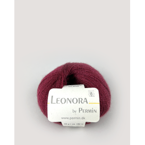 Permin - Leonora - silke/uld/mohair garn - Blomme (10) - 25g