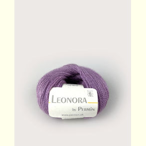 Permin - Leonora - silke/uld/mohair garn - St�vet Lilla (14) - 25g