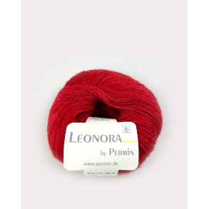 Permin - Leonora - silke/uld/mohair garn - Rd (17) - 25g