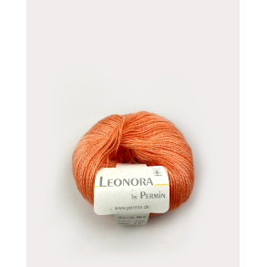 Permin - Leonora - silke/uld/mohair garn - Lys Orange (23) - 25g