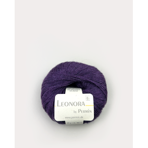 Permin - Leonora - silke/uld/mohair garn - Aubergine (26) - 25g