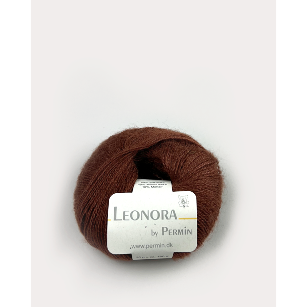 Permin - Leonora - silke/uld/mohair garn - Nutshell (29) - 25g