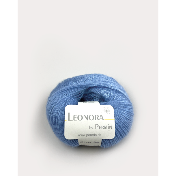 Permin - Leonora - silke/uld/mohair garn - Babyblue (30) - 25g