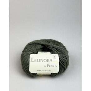 Permin - Leonora - silke/uld/mohair garn - Mrk Army (35) - 25g