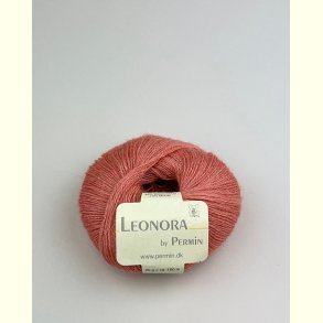 Permin - Leonora - silke/uld/mohair garn - Salmon Pink (38) - 25g