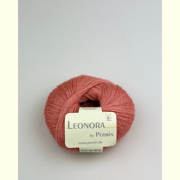 Permin - Leonora - silke/uld/mohair garn - Salmon Pink (38) - 25g