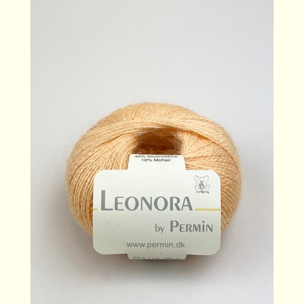Permin - Leonora - silke/uld/mohair garn - Honninggul (44) - 25g
