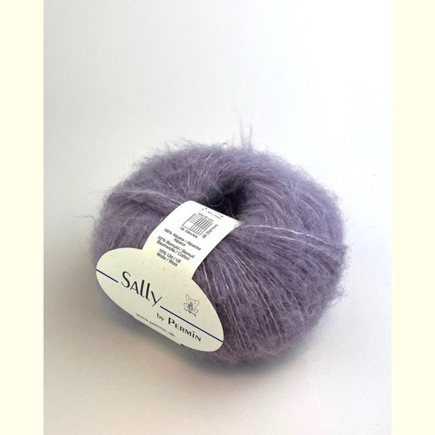Permin - Sally - Alpaca, Merino og bomuldsgarn - Lys Violet 02 - 50g
