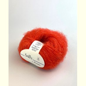 Permin - Sally - Alpaca, Merino og bomuldsgarn - Neon Orange 04 - 50g