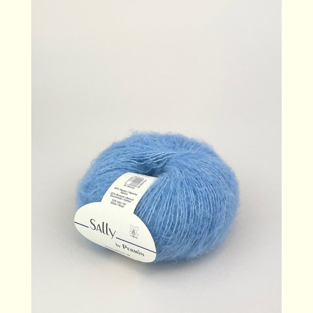 Permin - Sally - Alpaca, Merino og bomuldsgarn - Isblomst 10 - 50g