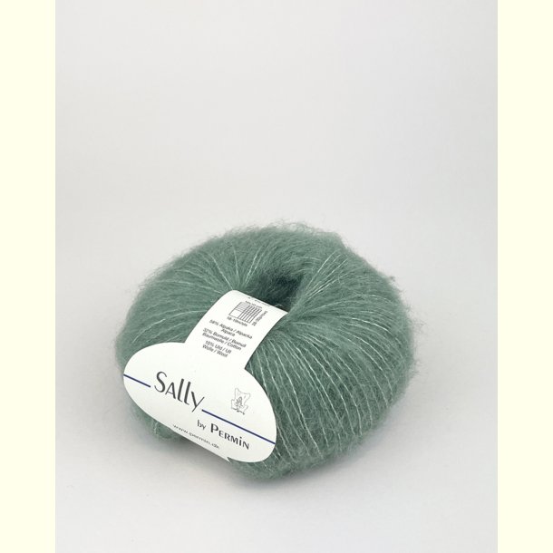Permin - Sally - Alpaca, Merino og bomuldsgarn - Salvie 12 - 50g