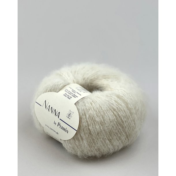 Permin - Nanna - Alpaca/Bomuld/Merino uldgarn - Rhvid 01 - 50g