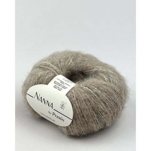 Permin - Nanna - Alpaca/Bomuld/Merino uldgarn - Lys Beige 02 - 50g