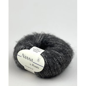 Permin - Nanna - Alpaca/Bomuld/Merino uldgarn - Mrkegr 04 - 50g