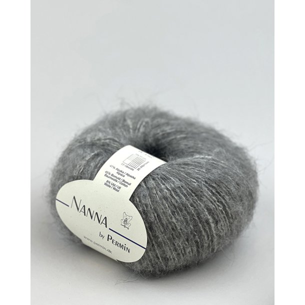 Permin - Nanna - Alpaca/Bomuld/Merino uldgarn - Mellemgr 05 - 50g