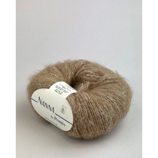 Permin - Nanna - Alpaca/Bomuld/Merino uldgarn - Lys Camel 08 - 50g